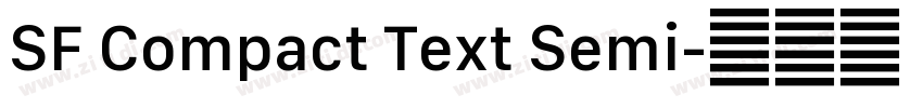SF Compact Text Semi字体转换
